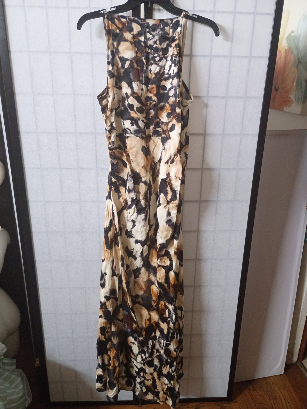 Conditions Apply Sleeveless Animal-Print Maxi Cocktail Dress